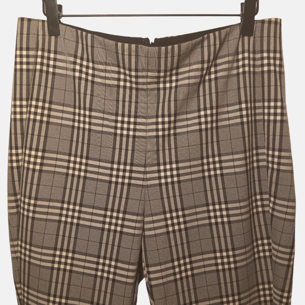 rag & bone Black and Gray Plaid Straight Leg Pants - Picture 4 of 7